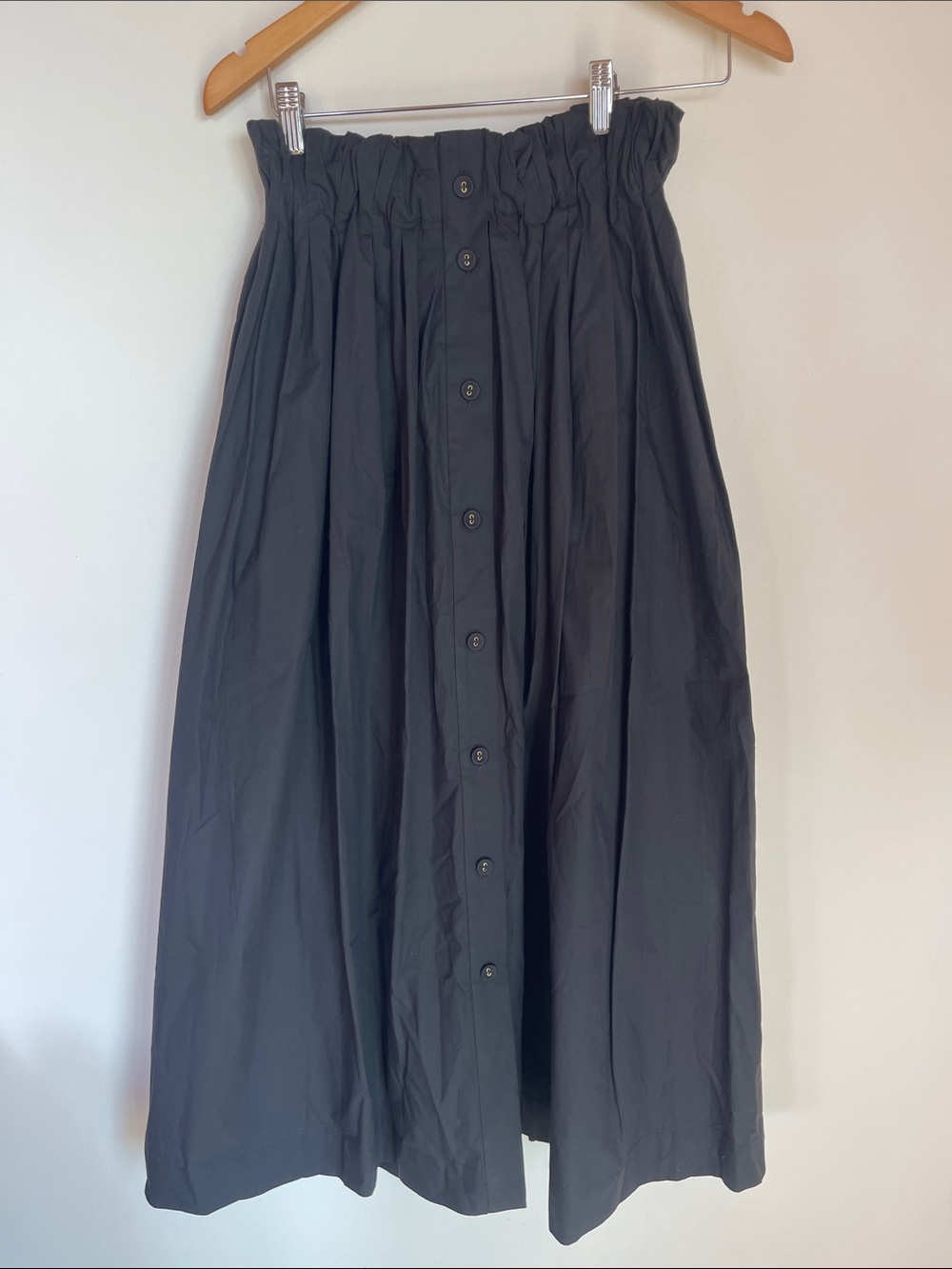 Rachel Comey Black Button-Front Midi Skirt